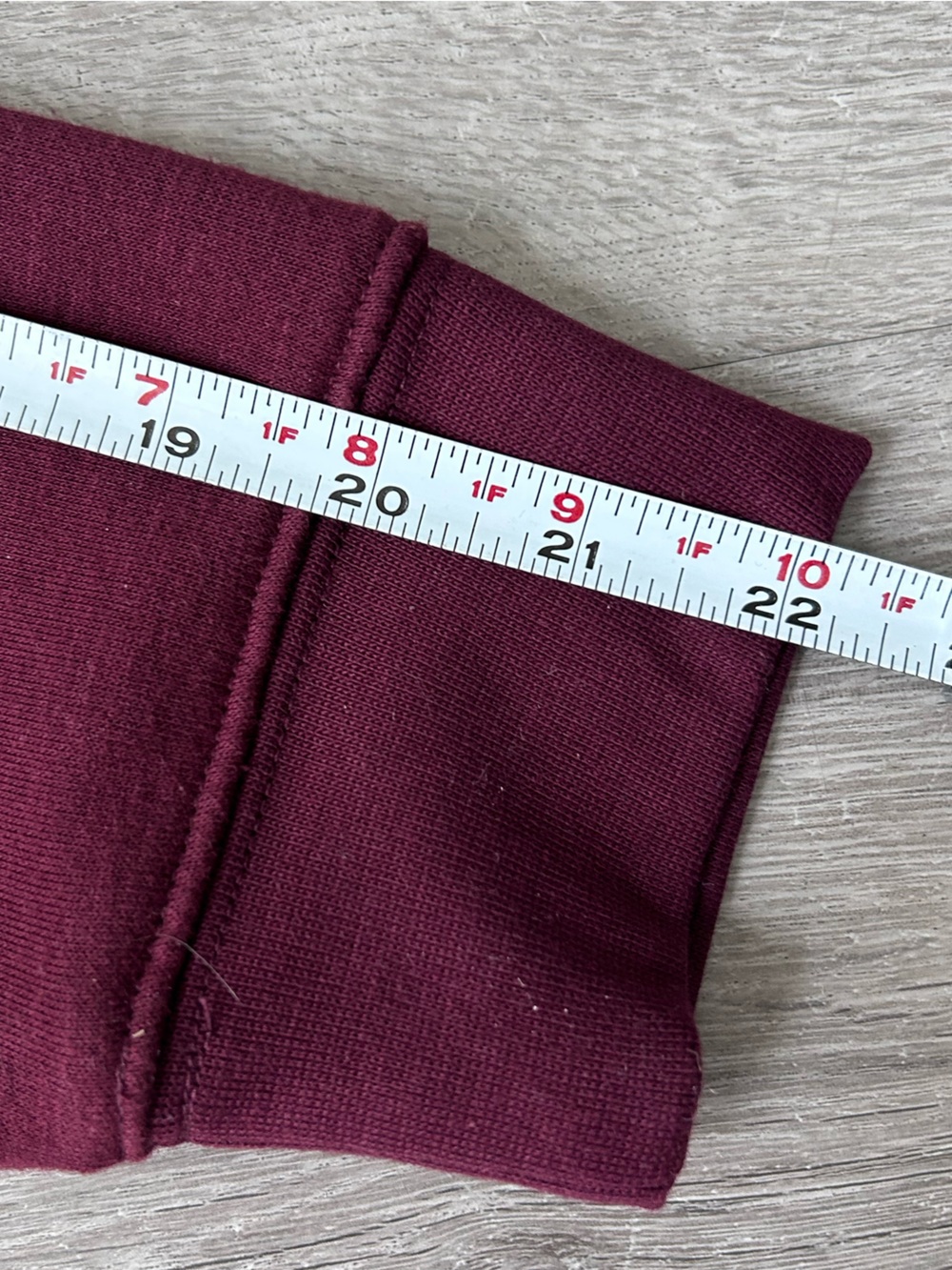 Brunette The Label Women’s Burgundy Sweatshirt size xxs - Picture 6 of 8